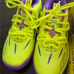 Puma Kids Sneakers in Yellow and Purple